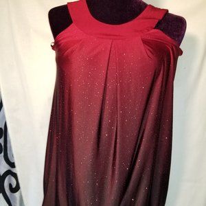Alyn Paige red Medium Women Tunic Shirt Tops Med